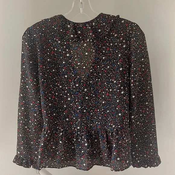 Madewell Size Small 100% Silk Long Sleeve Blouse - Picture 9 of 11